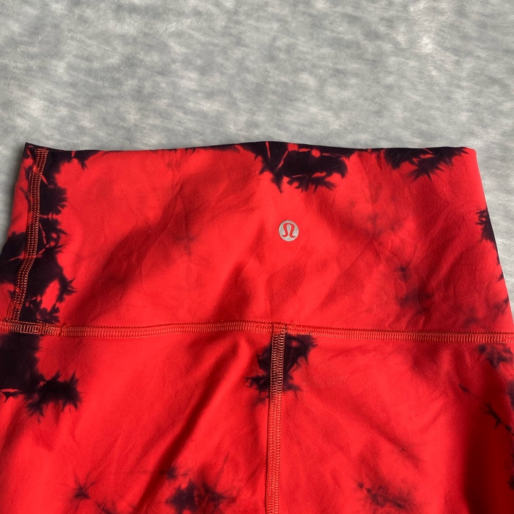 Cropped Tie Dye lululemon Wunder train leggings